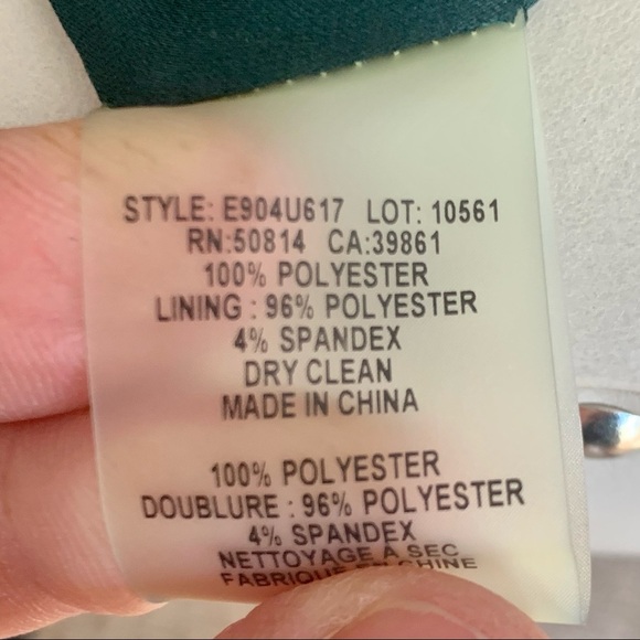 ELIE TAHARI Velvet Green Sleeveless Sheath Dress Cut Out Cocktail Party Size 0 - Picture 16 of 16